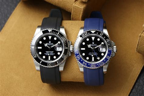 best canvas watch straps for rolex submariner|rolex submariner with rubber strap.